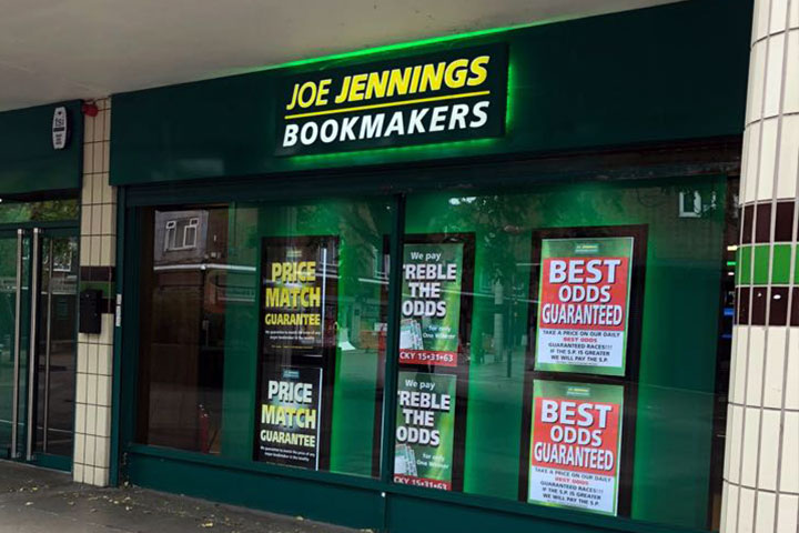 Development - Joe Jennings Bookmakers store front.